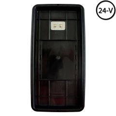 Universal Rezistanslı Dış Dikiz Ayna Camı Plastik Yataklı Man Bmc Pro Daf YM 403 24V 205x384 mm