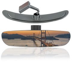 O-va Eğik Kollu-6 Gümüş Yaldızlı İç Dikiz Aynası 265x65 mm