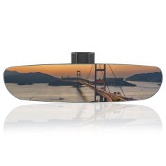 O-va Eğik Kollu-6 Gümüş Yaldızlı İç Dikiz Aynası 265x65 mm