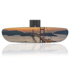 O-va Eğik Kollu-5 Gümüş Yaldızlı İç Dikiz Aynası 240x56 mm