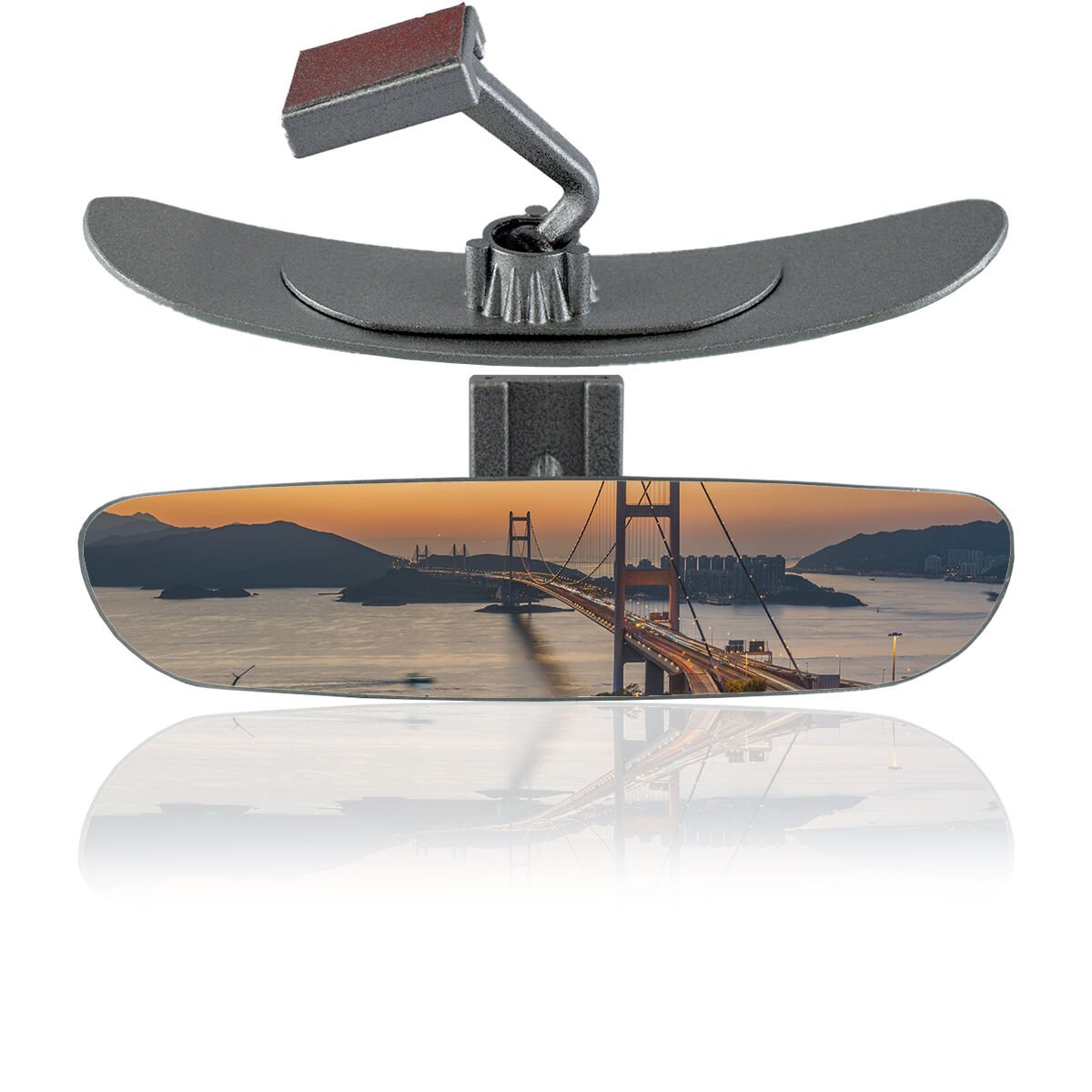 O-va Eğik Kollu-5 Gümüş Yaldızlı İç Dikiz Aynası 240x56 mm