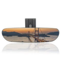 O-va Eğik Kollu-4 Gümüş Yaldızlı İç Dikiz Aynası 200x52 mm
