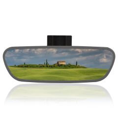 Universal Pırlanta Dik Kollu-3 İç Dikiz Aynası 171x56 mm Gri