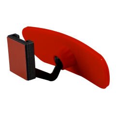 Universal Pırlanta Eğik Kollu-3 İç Dikiz Aynası 171x56 mm Kırmızı