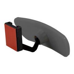 Universal Pırlanta Eğik Kollu-3 İç Dikiz Aynası 171x56 mm Gri
