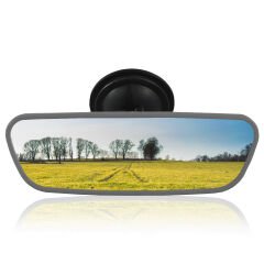 Universal Pırlanta Kiva-3 Vantuzlu İç Dikiz Aynası 171x56 mm Gri