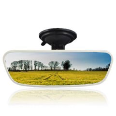 Universal Pırlanta Kiva-3 Vantuzlu İç Dikiz Aynası 171x56 mm Beyaz