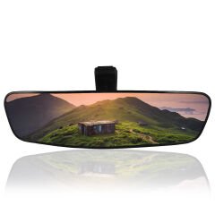 Universal Pırlanta Şahin Ayaklı-6 İç Dikiz Aynası 277x73 mm Siyah