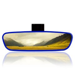 Universal Pırlanta Eğik Kollu-4 İç Dikiz Aynası 212x59 mm Mavi