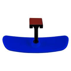 Universal Pırlanta Eğik Kollu-4 İç Dikiz Aynası 212x59 mm Mavi