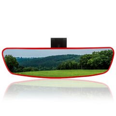 Universal Pırlanta Dik Kollu-6 İç Dikiz Aynası 277x73 mm Kırmızı