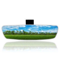 Universal Pırlanta Eğik Kollu-6 İç Dikiz Aynası 277x73 mm Beyaz