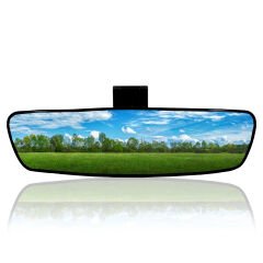 Universal Pırlanta Eğik Kollu-6 İç Dikiz Aynası 277x73 mm Siyah