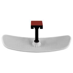 Universal Pırlanta Eğik Kollu-5 İç Dikiz Aynası 249x64 mm Beyaz
