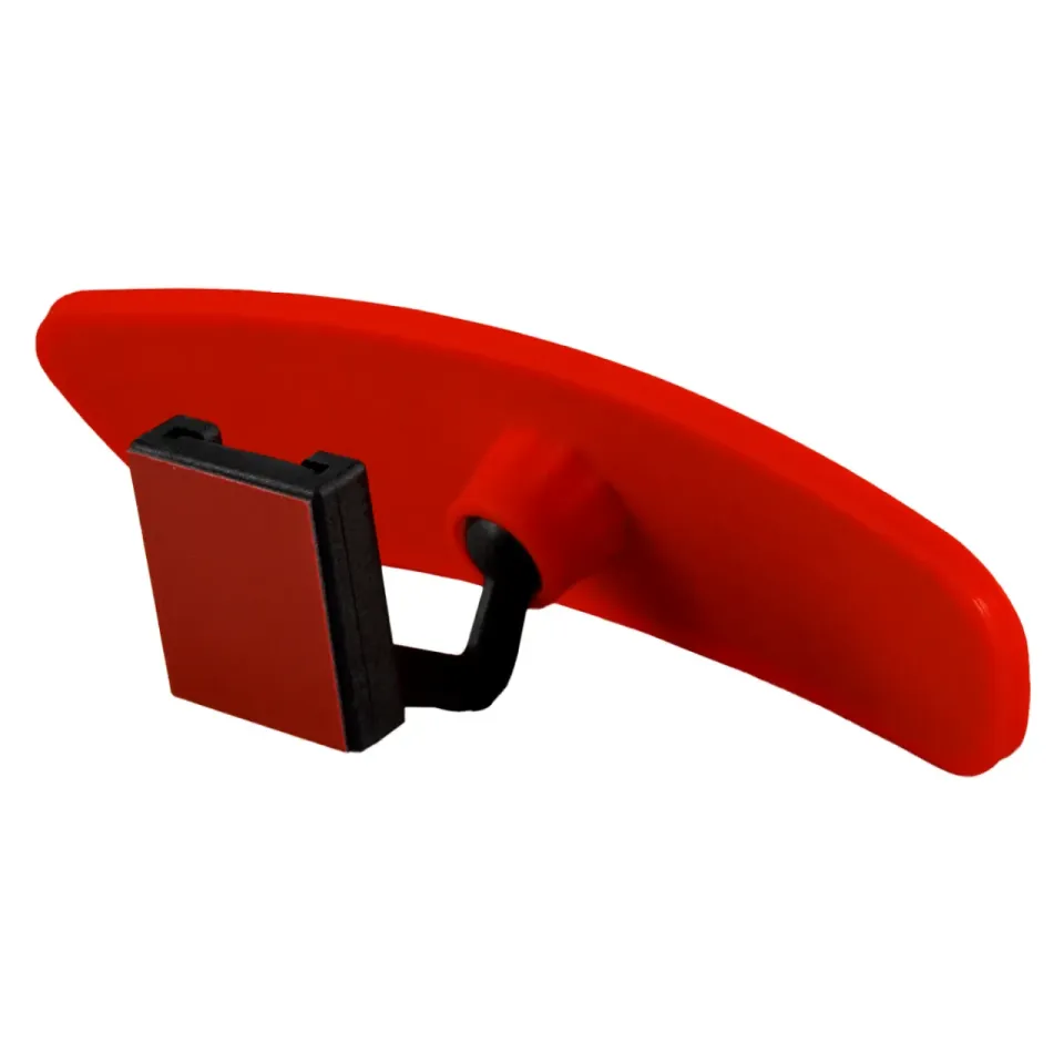 Universal Pırlanta Eğik Kollu-4 İç Dikiz Aynası 212x59 mm Kırmızı