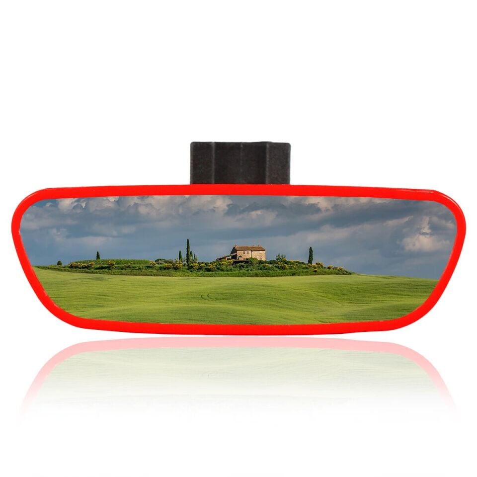Universal Pırlanta Dik Kollu-3 İç Dikiz Aynası 171x56 mm Kırmızı