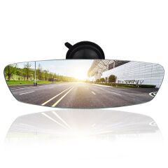 Kiva Safir Kilitli Vantuzlı İç Dikiz Aynası 80x285 mm