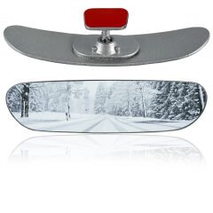 O-va Yapıştırmalı-4 Gümüş Yaldızlı İç Dikiz Aynası 200x52 mm