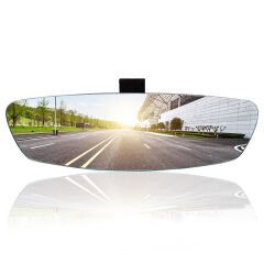 Safir Dik Kollu-2 Universal İç Dikiz Aynası r320 285x80 mm