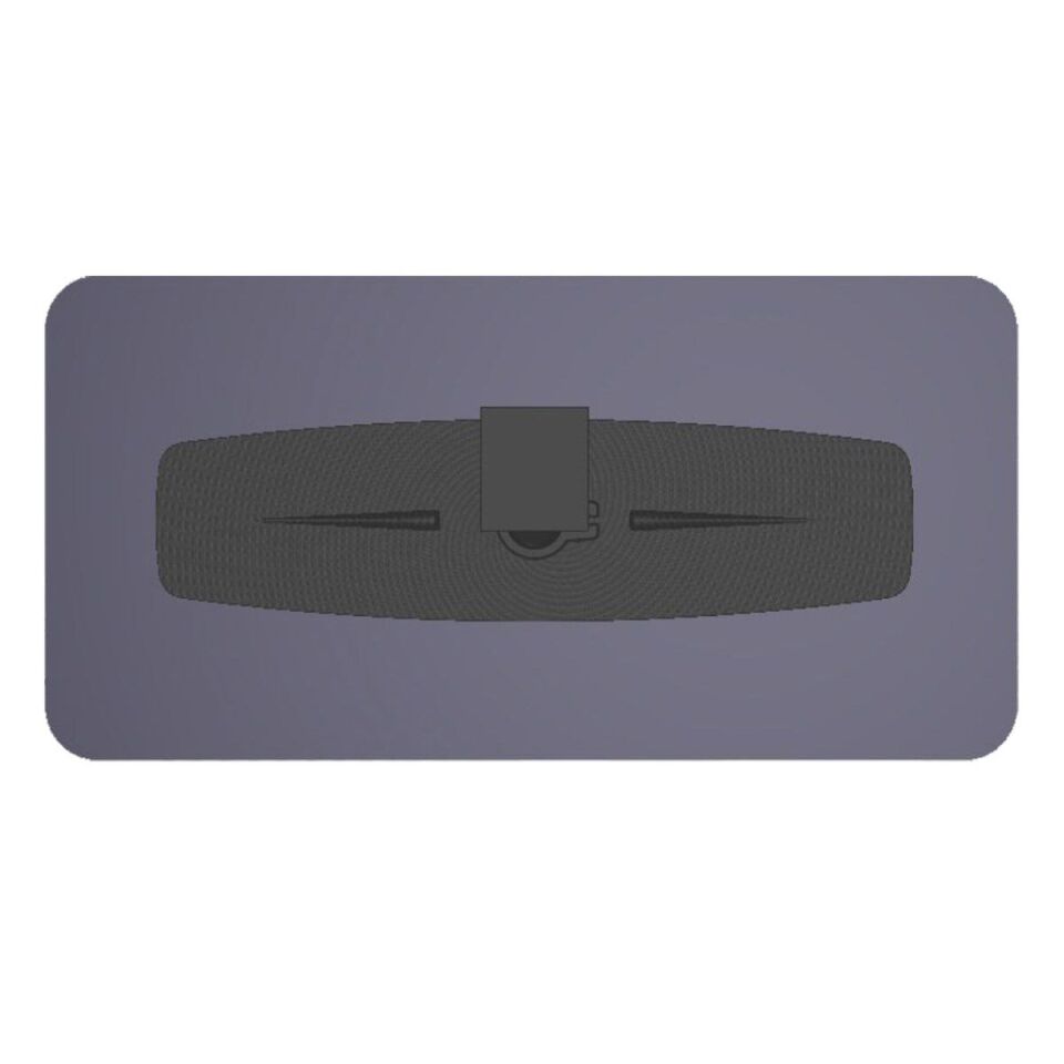 403 Camlı Eğik Kollu Universal İç Dikiz Aynası Düz 355x175 mm