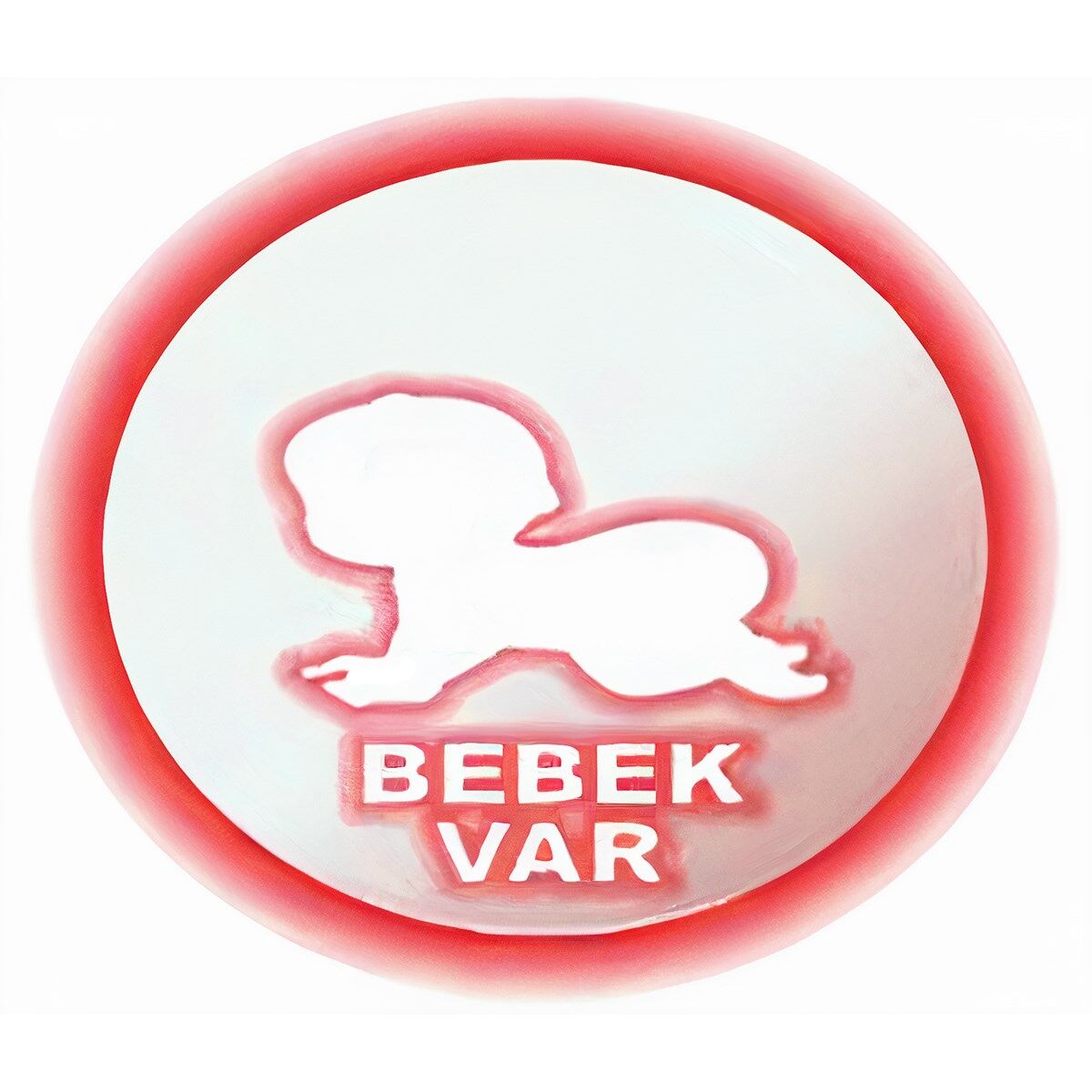 Mercek Dikkat Bebek Işıklı İç Dikiz Aynası 120 mm