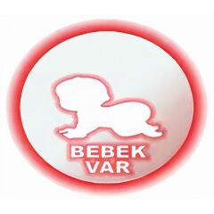 Mercek Dikkat Bebek Işıklı İç Dikiz Aynası 120 mm