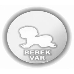 Mercek Dikkat Bebek Işıklı İç Dikiz Aynası 120 mm