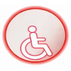 Mercek Dikkat Engelli Işıklı İç Dikiz Aynası 120 mm