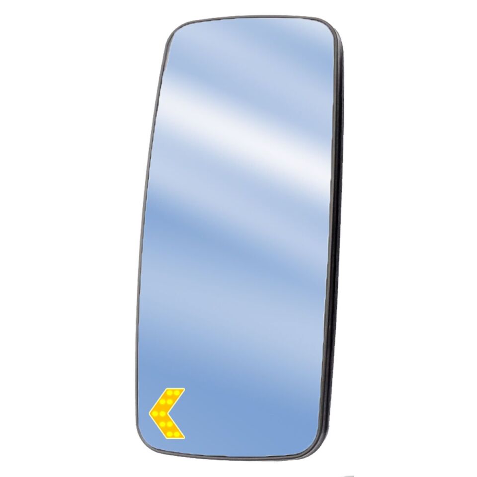 Axor Atego Rezistanssız Sinyalli Plastik Yataklı Sol 3 mm Ayna Camı 380x170 mm