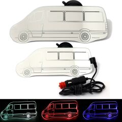 Minibüs Sprinter Kiva Işıklı İç Dikiz Aynası 100x250 mm