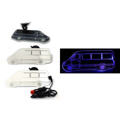 Minibüs Sprinter Kiva Işıklı İç Dikiz Aynası 100x250 mm