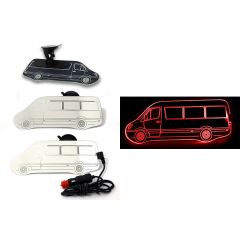 Minibüs Sprinter Kiva Işıklı İç Dikiz Aynası 100x250 mm