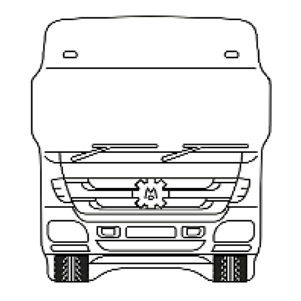 Mercedes Kabin Canlandırma Ayna Dik Kollu 140x170 mm