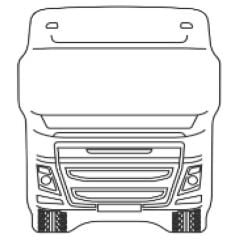 Volvo Kabin Canlandırma Ayna Dik Kollu 140x170 mm