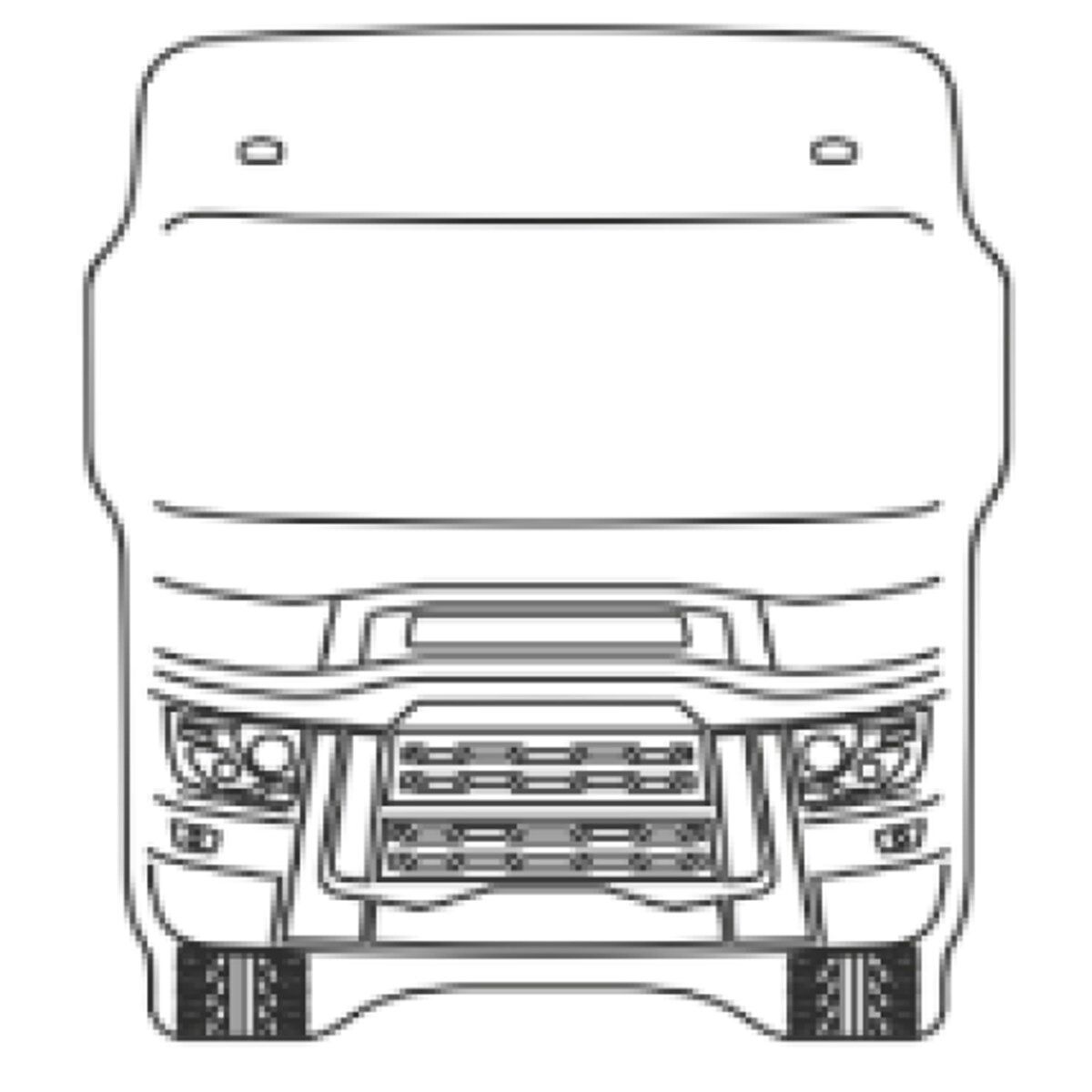 Renault Kabin Canlandırma Ayna Dik Kollu 140x170 mm
