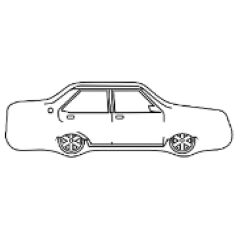 Taxi Eğik Kollu Canlandırma Ayna 70x210 mm