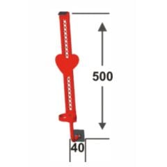 Selime Uzun Saksılı İç Dikiz Kol Renkli Plastik 500 mm