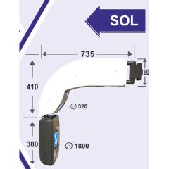 Universal Şahin Boksör Ayna Rezistanslı Motorlu Sol 24V