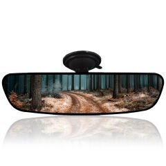 Universal Pırlanta Kiva-5 Vantuzlu İç Dikiz Aynası 249x64 mm Siyah r1800