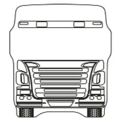 Scania Kabin Canlandırma Ayna Kiva 140x170 mm
