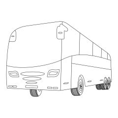 Otobüs Perspektif 6 Dik Kollu Canlandırma Ayna 245x175 mm