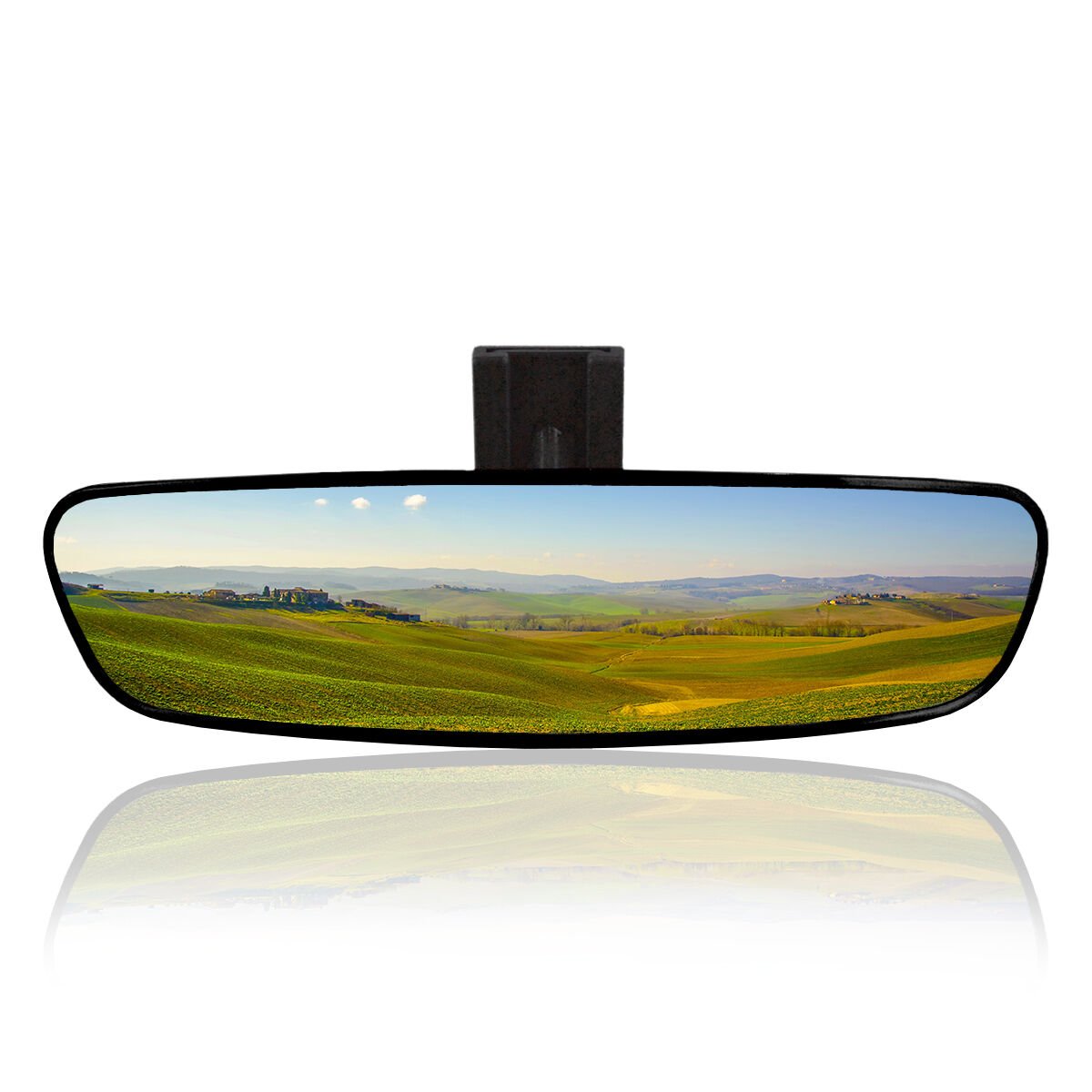 Universal Pırlanta Eğik Kollu-5 İç Dikiz Aynası 249x64 mm Siyah