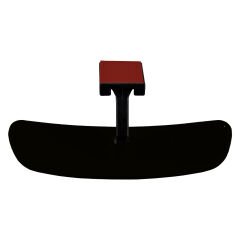 Universal Pırlanta Eğik Kollu-4 İç Dikiz Aynası 212x59 mm Siyah