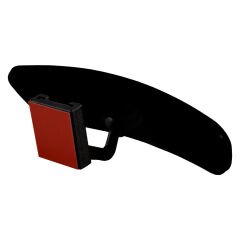 Universal Pırlanta Eğik Kollu-4 İç Dikiz Aynası 212x59 mm Siyah