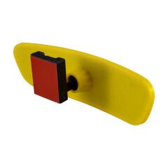 Universal Pırlanta Dik Kollu-4 İç Dikiz Aynası 212x59 mm Sarı