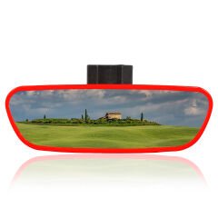 Universal Pırlanta Dik Kollu-3 İç Dikiz Aynası 171x56 mm Kırmızı