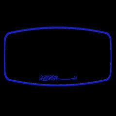 NAZAR KOLLU R450 D/ YAKAMOZ   / MAVİ    (   BESMELE  ARAPÇA )    Işıklı İç Dikiz Aynası 290x150 mm