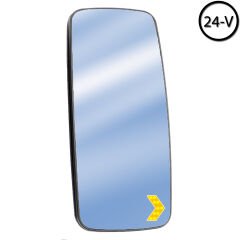 Axor Atego Rezistanslı Sinyalli Plastik Yataklı Sağ 3 mm Ayna Camı 24V 380x170 mm 001 811 3433