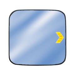 Axor YM Sinyalli Plastik Yataklı Rezistanssız Kızaklı 3 mm İlave Ayna Camı 24V 203x200 mm