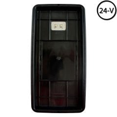 Universal Rezistanslı Dış Dikiz Ayna Camı Sinyalli Plastik Yataklı Sol Man Bmc Pro Daf YM 403 24V 205x384 mm